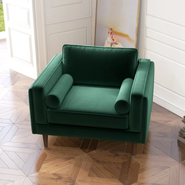 Amber Lounge Chair Green Velvet 2