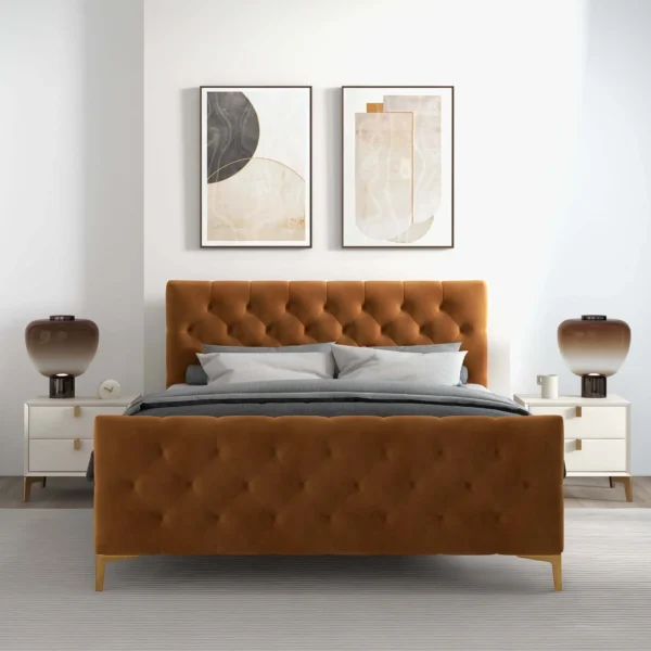 upholstered bed