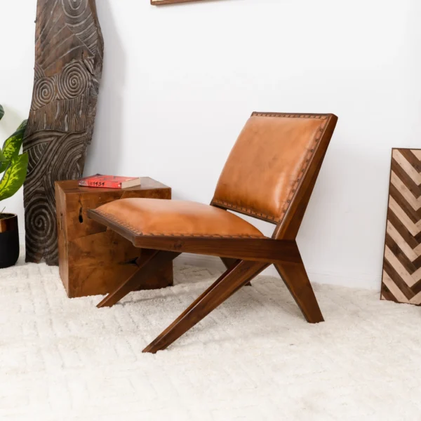 Colin Leather Lounge Chair 2