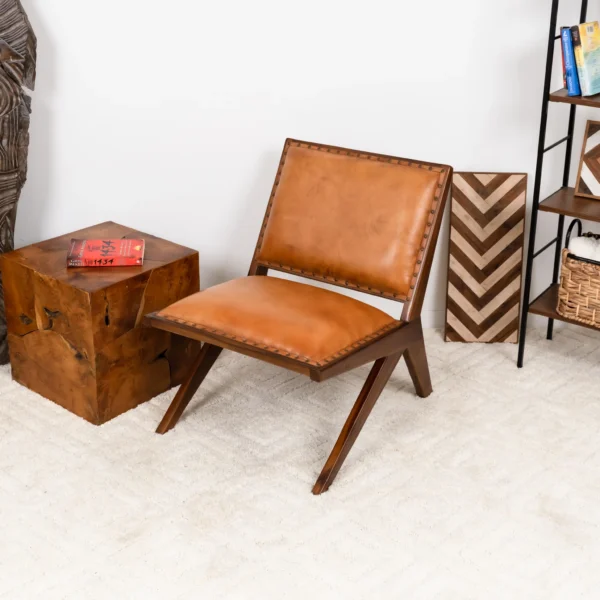 Colin Leather Lounge Chair 3