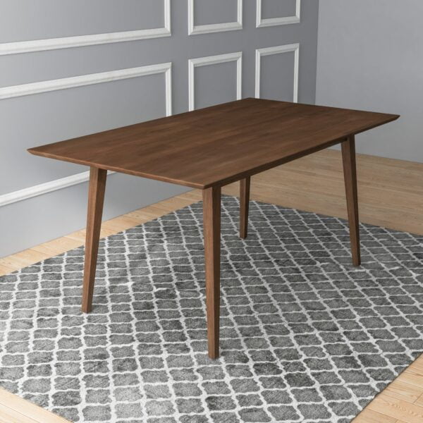Mary Modern Style Solid Wood Rectangular Dining Table 4 1
