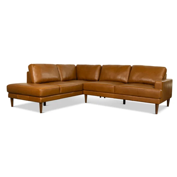Maxwell Leather Sectional Sofa 3