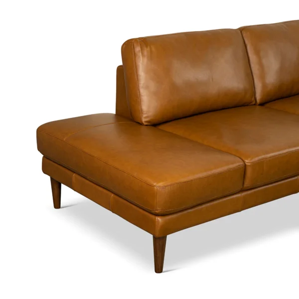 Maxwell Leather Sectional Sofa 7
