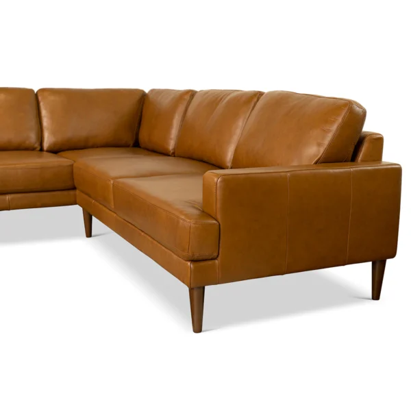 Maxwell Leather Sectional Sofa 8