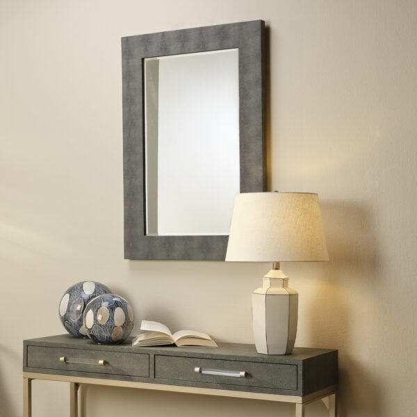 Structure Rectangle Mirror Grey 3