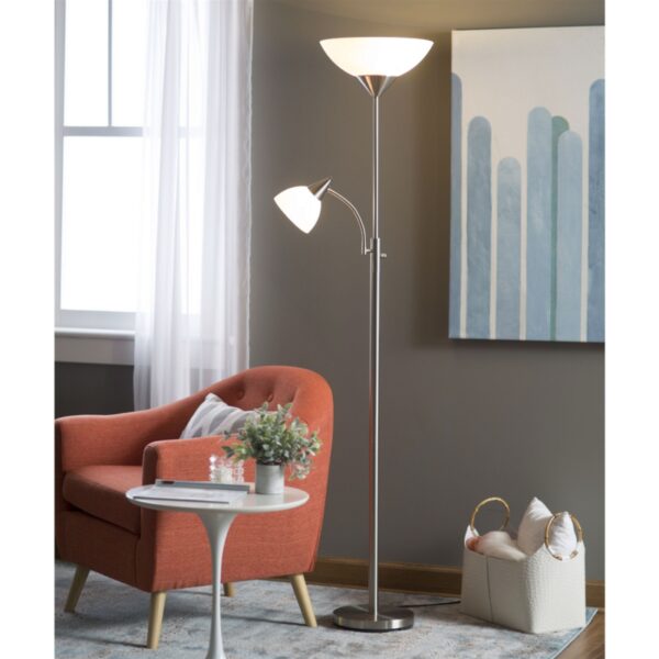 Modern 71 inch High Floor Lamp with Gooseneck Reading Light e1691912792956