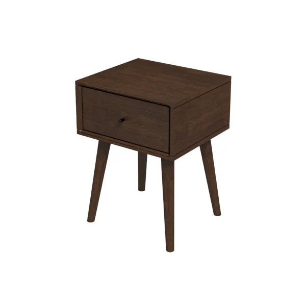 Avery Mid Century Modern Solid Wood Night Stand 1 Drawer II