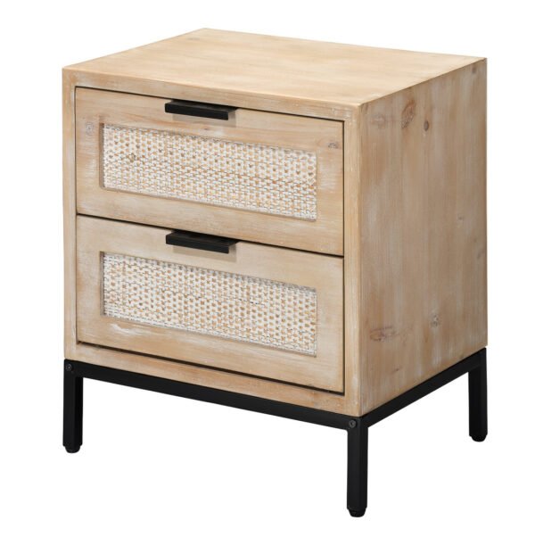 Reed 2 Drawer Side Table II