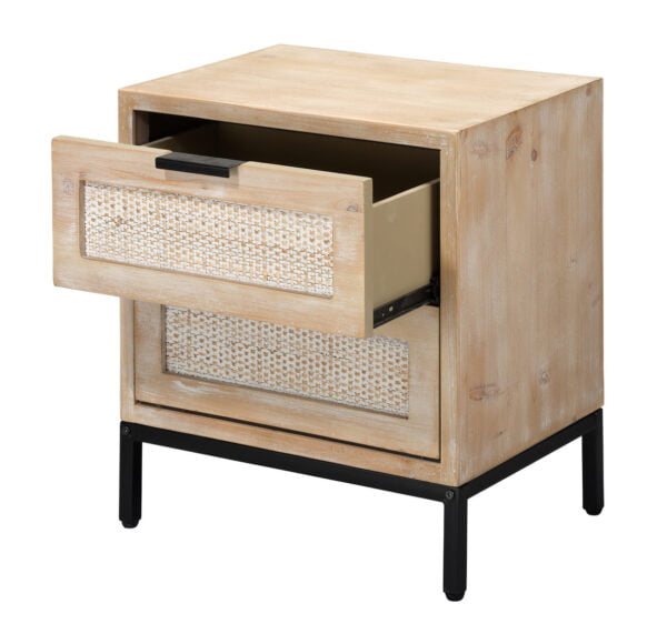Reed 2 Drawer Side Table III
