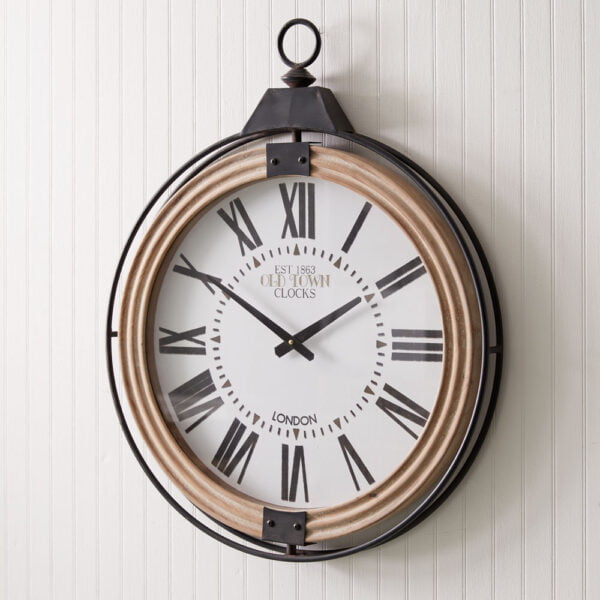 Large Pocket Watch Style Wall Clock II