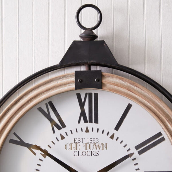 Large Pocket Watch Style Wall Clock III
